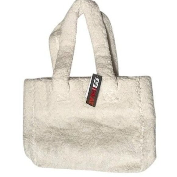 Sherpa Soft Cozy Tote White - Picture 2 of 9